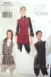 9929 EZ VOGUE FIT LINED TIED 1-5 BUTTON VEST PATTERN 14-18